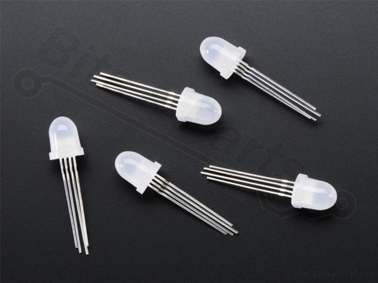 LED NeoPixel RGB diffuus through-hole WS2811 8mm  - Adafruit 1734